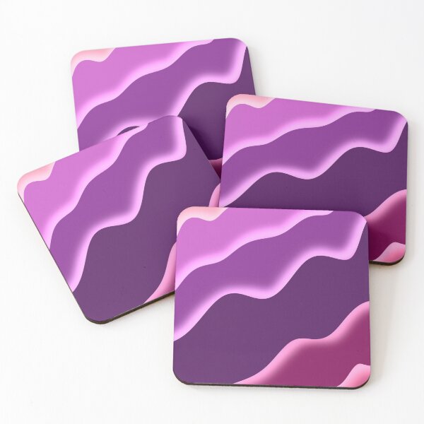 Item preview, Neon Purple Waves designed and sold by luckymooninc.