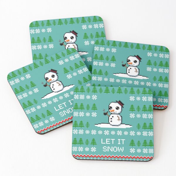 Item preview, Let it Snow Xmas Snow Cute Funny Snowman with Carrot Nose designed and sold by Pixe11y.