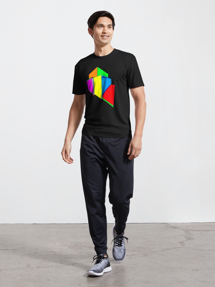 Thumbnail 5 of 7, Active T-Shirt, The Folding House Abstract (Germany) designed and sold by bpatrickvoice.