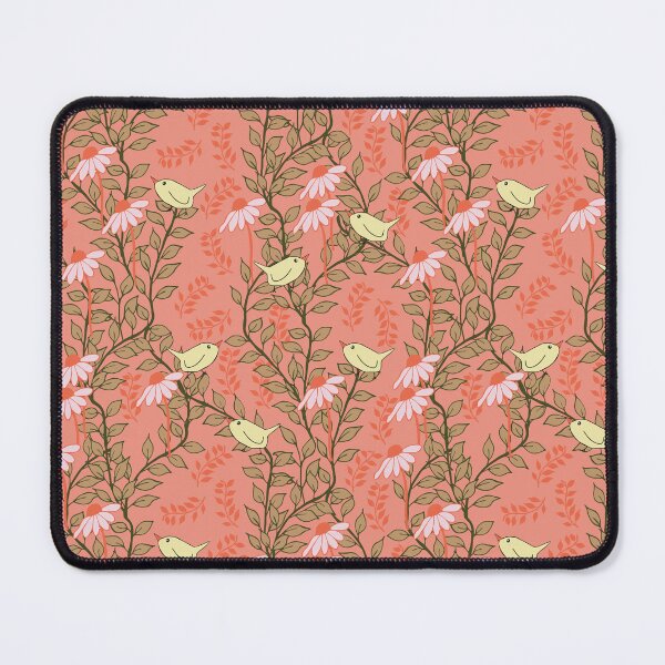 Item preview, Birds - Flowers Pattern Orange designed and sold by sunlightforest.