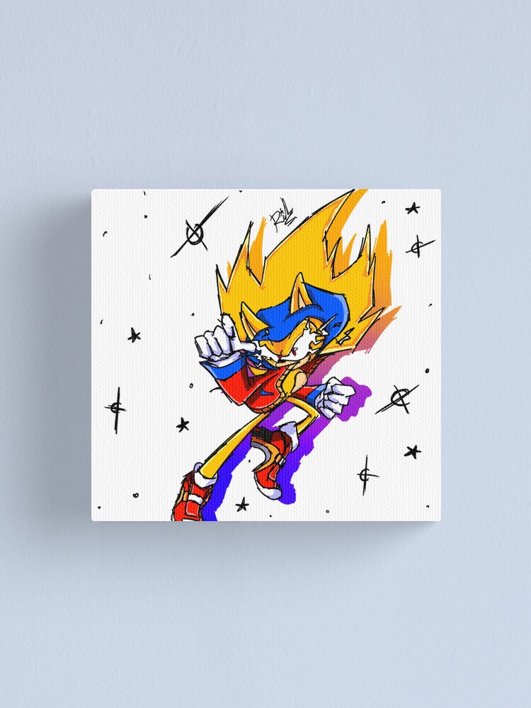 Dark Sonic vs Super Sonic Postcard for Sale by Zentix87