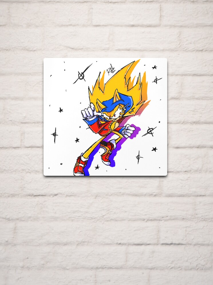 Super Sonic Drip Art Print for Sale by Blilff