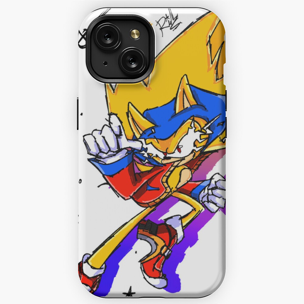 Sonic Drawing iPhone 13 Case by Simon Moulding - Pixels