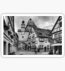 Romantic Hotel - B&W Sticker