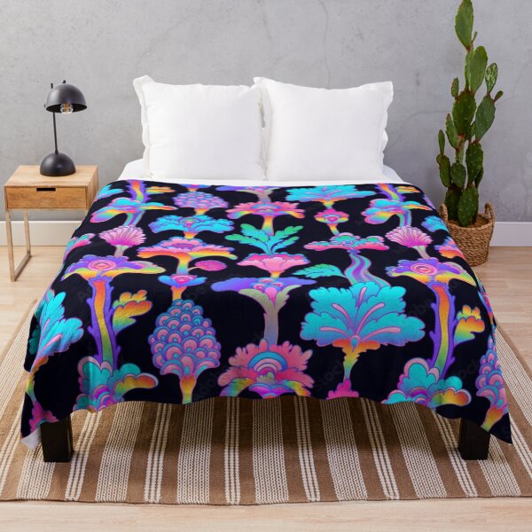 Item preview, Funky Lettuce Floral Blacklight Neon Design designed and sold by GypsyGarou.
