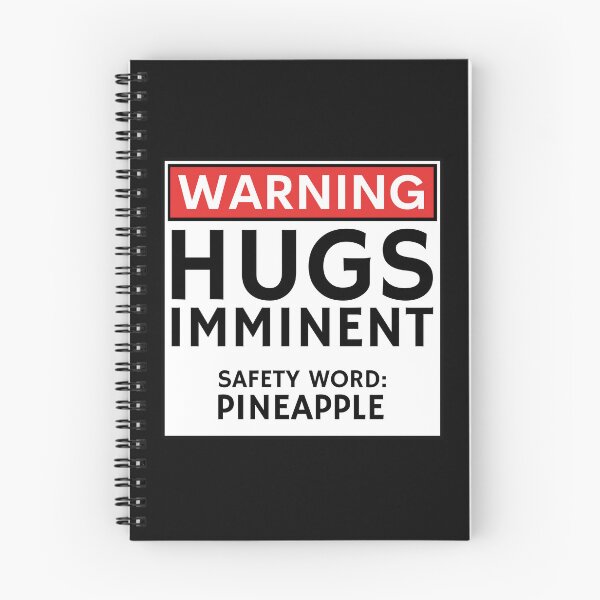Item preview, Funny Warning Sign Hugs Imminent designed and sold by AloraDawnEve.