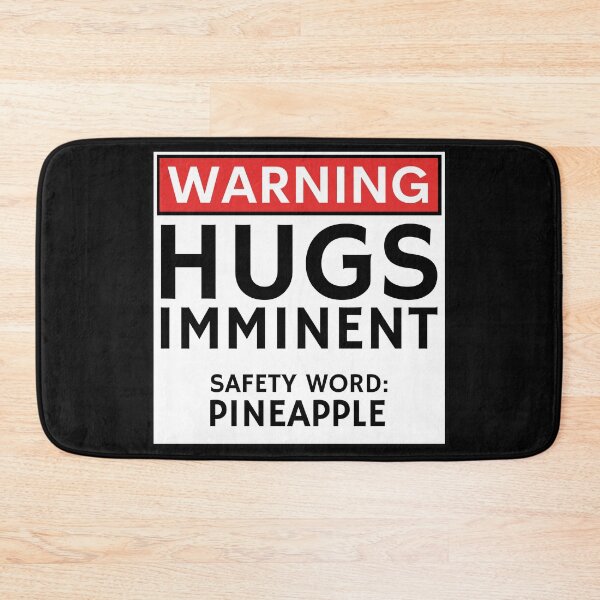 Item preview, Funny Warning Sign Hugs Imminent designed and sold by AloraDawnEve.
