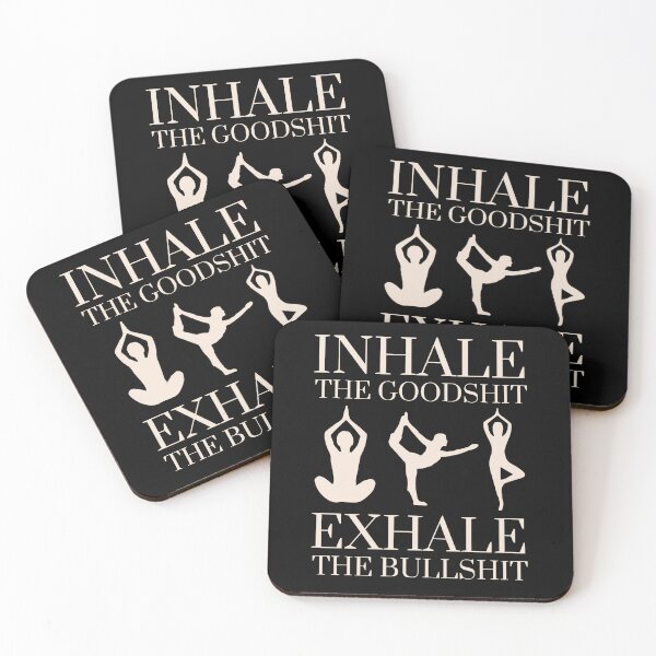 Item preview, Yoga Inhale The Good Shit Exhale The BullShit designed and sold by chetan786.