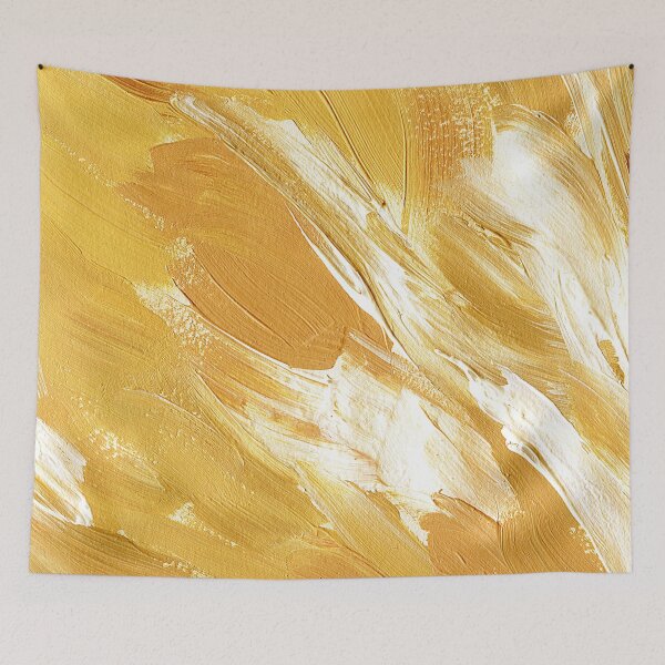 Item preview, Chic Yellow And Mustard-Hues Abstract Brushstrokes Painting  designed and sold by DEC02.