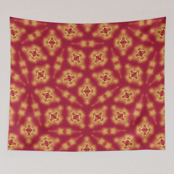 Item preview, Burgundy and Yellow Geometric Seamless Pattern Print designed and sold by protegra.
