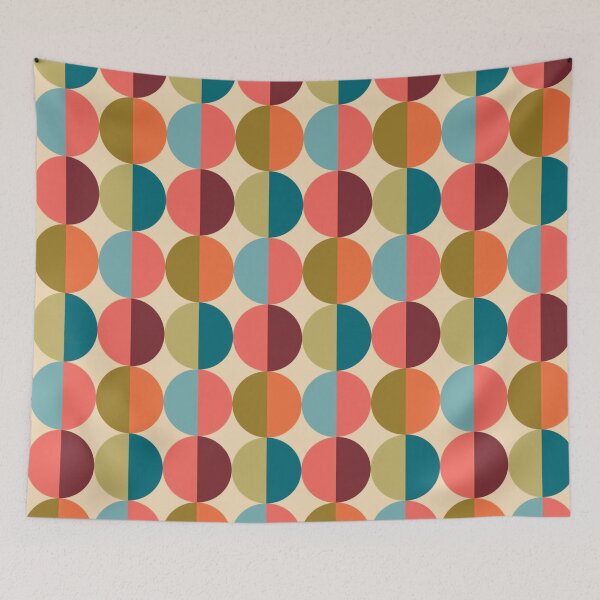 Item preview, Retro Vintage Multicolor Circle Design designed and sold by GypsyGarou.