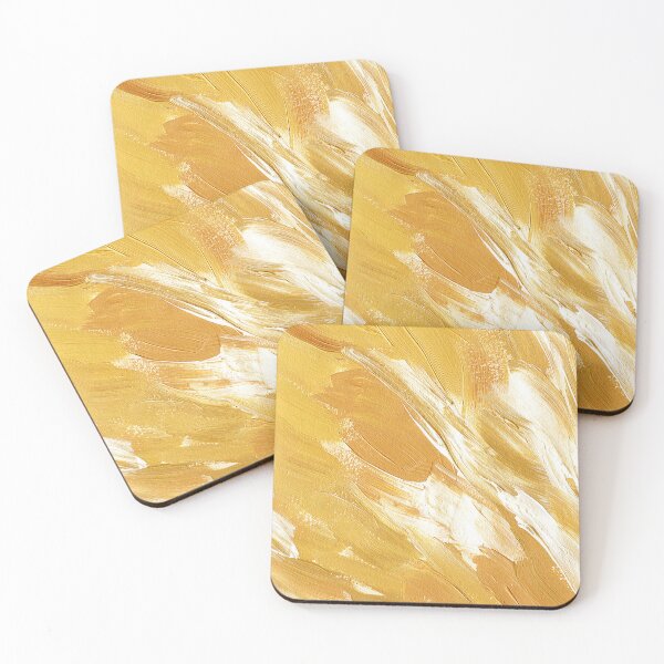 Item preview, Chic Yellow And Mustard-Hues Abstract Brushstrokes Painting  designed and sold by DEC02.