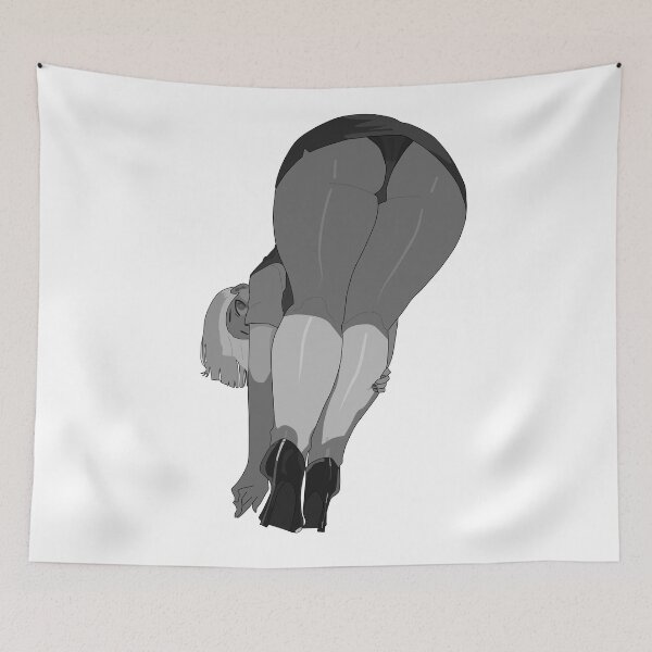 Item preview, Lewd anime girl hentai manga ecchi waifu titties ass gray tone designed and sold by ArthurPoe.