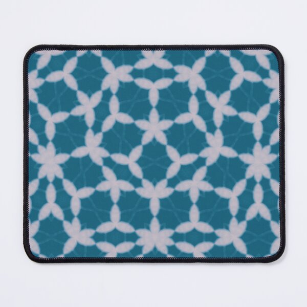 Item preview, Turquoise and White Geometric Penrose Seamless Print designed and sold by protegra.