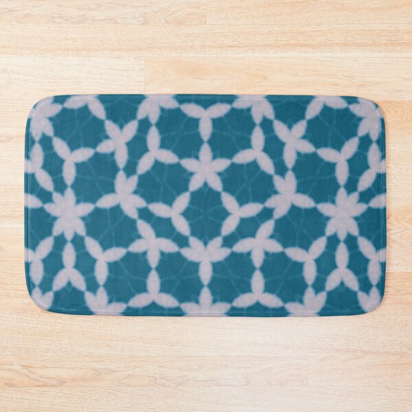 Item preview, Turquoise and White Geometric Penrose Seamless Print designed and sold by protegra.
