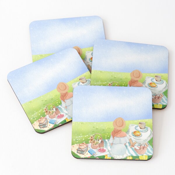 Item preview, A Woman Having a Picnic on the Yard  designed and sold by Apkdesigner.