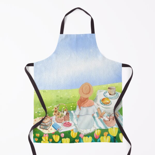 Item preview, A Woman Having a Picnic on the Yard  designed and sold by Apkdesigner.