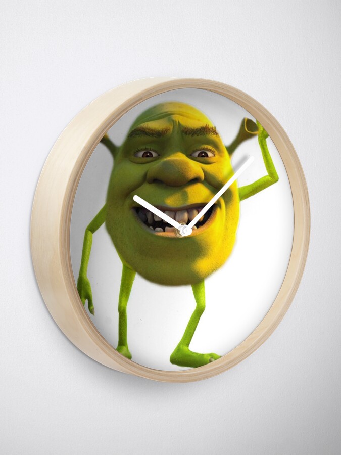 cook shrek  Clock for Sale by Alexis m