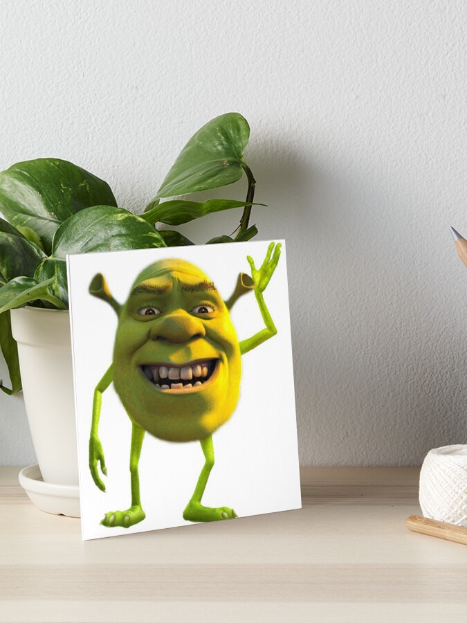 Shrek Wazowski Meme Art Prints for Sale