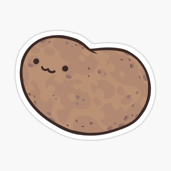 Potato Sticker For Sale By Kawiku Redbubble