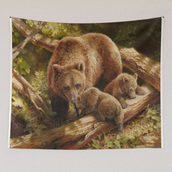 Item preview, Bears with cubs designed and sold by bekzatungarov.