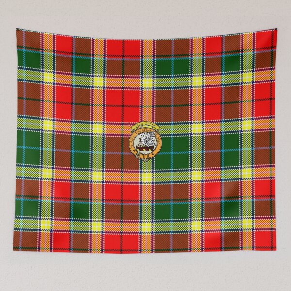 Artikelvorschau, Schottischer Tartan und Wappen von Gibbs entworfen und verkauft von BagTown Clans.