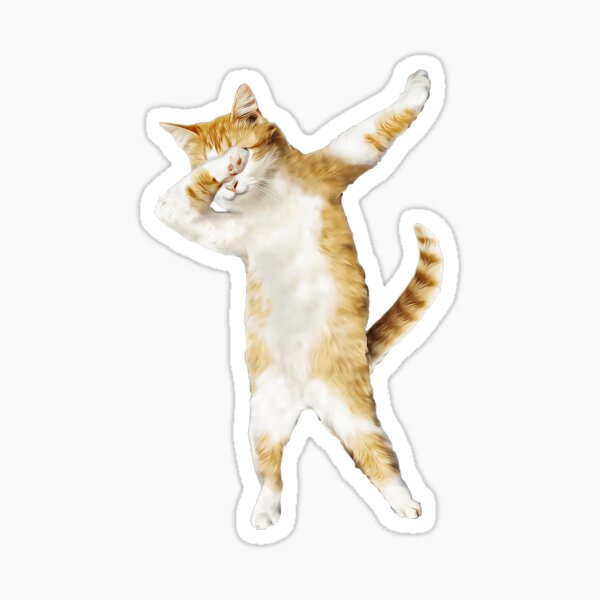 Vista previa del artículo con la obra «Dabbing Cat Kitten Funny Dab Tee Cool Dance Kitty», diseñado y vendido por TrendyTees12.