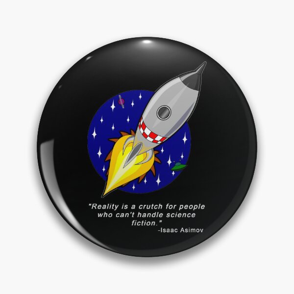 Item preview, Cartoon Rocket - Isaac Asimov Funny Quote designed and sold by DEL-Productions.