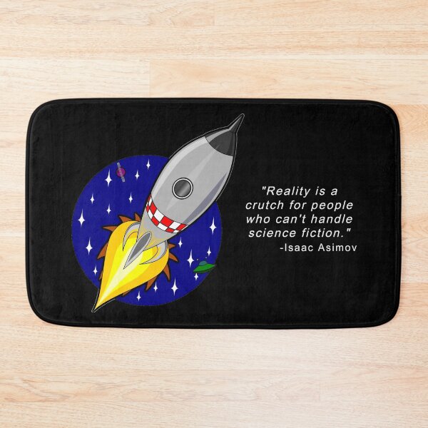 Item preview, Cartoon Rocket - Isaac Asimov Funny Quote designed and sold by DEL-Productions.