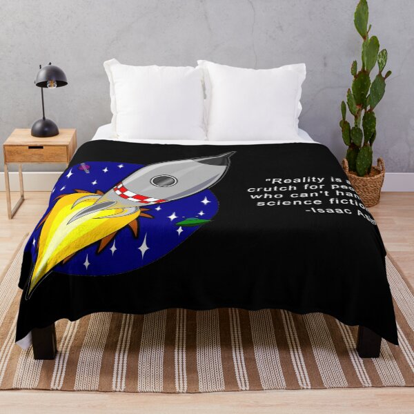 Item preview, Cartoon Rocket - Isaac Asimov Funny Quote designed and sold by DEL-Productions.