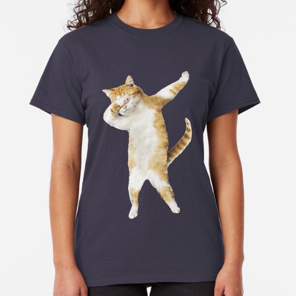 Dabbing Cat Kitten Funny Dab Tee Cool Dance Kitty Classic T-Shirt