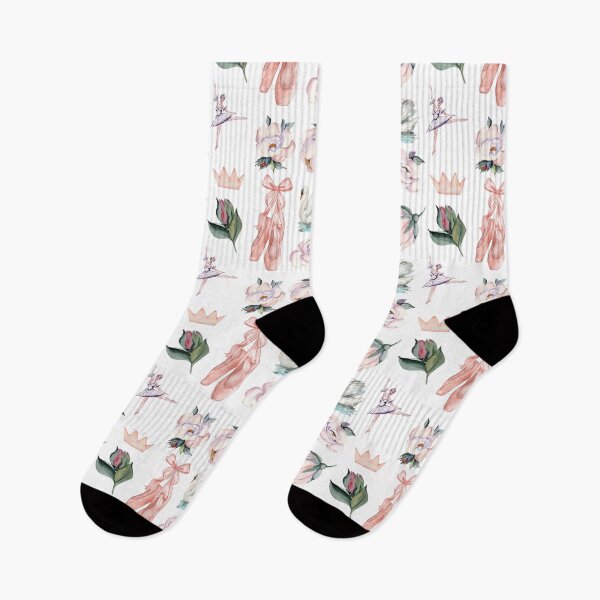 Item preview, watercolor ballet and flowers set designed and sold by cottagecorococo.