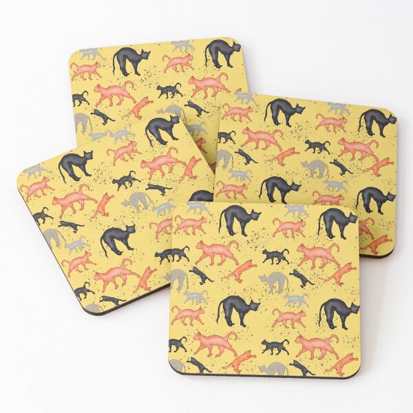 Item preview, Cats on yellow designed and sold by SarahMac39.
