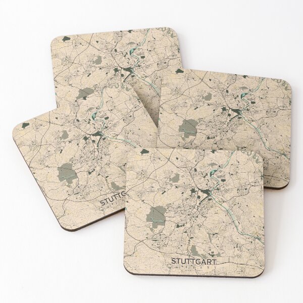 Item preview, Stuttgart City Map of Germany - Vintage designed and sold by deMAP.