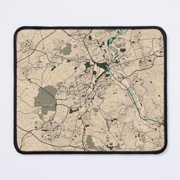 Artikelvorschau, Stuttgarter Stadtplan von Deutschland - Vintage entworfen und verkauft von deMAP.