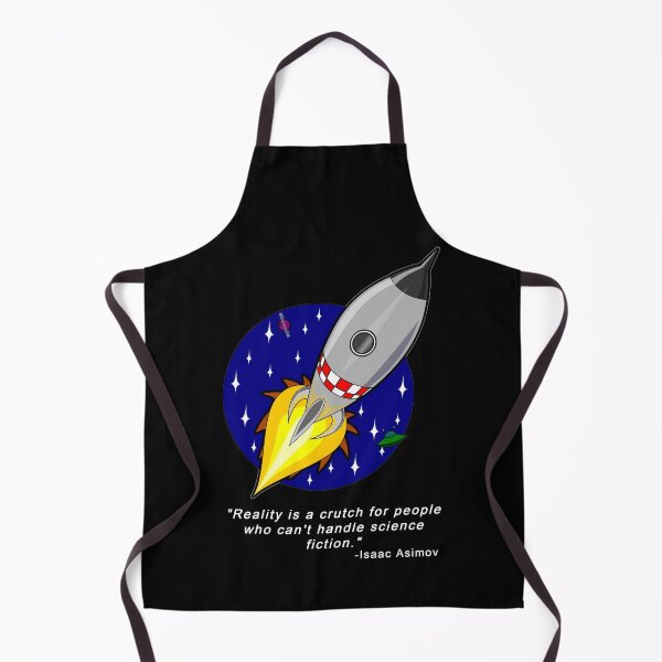 Item preview, Cartoon Rocket - Isaac Asimov Funny Quote designed and sold by DEL-Productions.