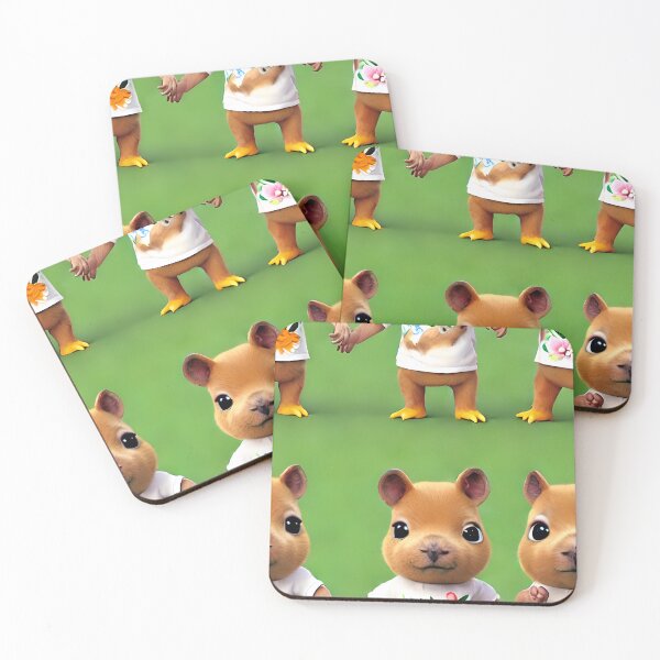 Item preview, Cute Chibi Capybaras Holding Hands - Seamless Pattern designed and sold by Chubuter.