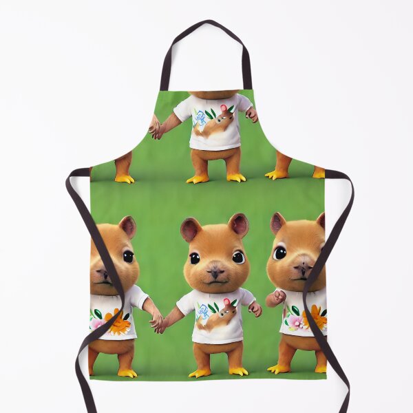 Item preview, Cute Chibi Capybaras Holding Hands - Seamless Pattern designed and sold by Chubuter.