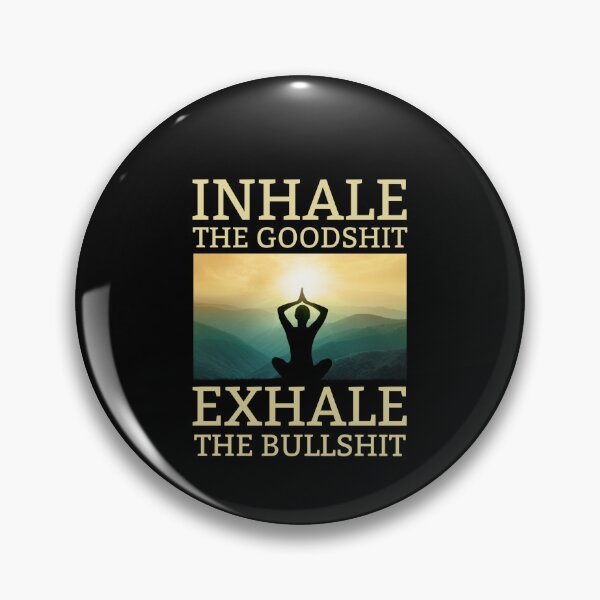 Item preview, Yoga Inhale The Good Shit Exhale The BullShit designed and sold by chetan786.