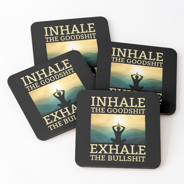 Item preview, Yoga Inhale The Good Shit Exhale The BullShit designed and sold by chetan786.