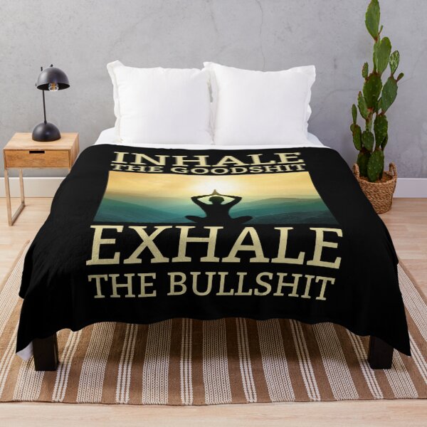 Item preview, Yoga Inhale The Good Shit Exhale The BullShit designed and sold by chetan786.