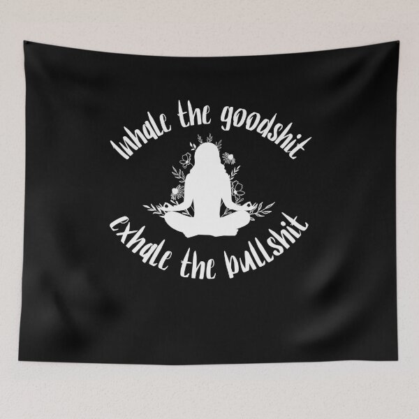 Item preview, Yoga Inhale The Good Shit Exhale The BullShit designed and sold by chetan786.