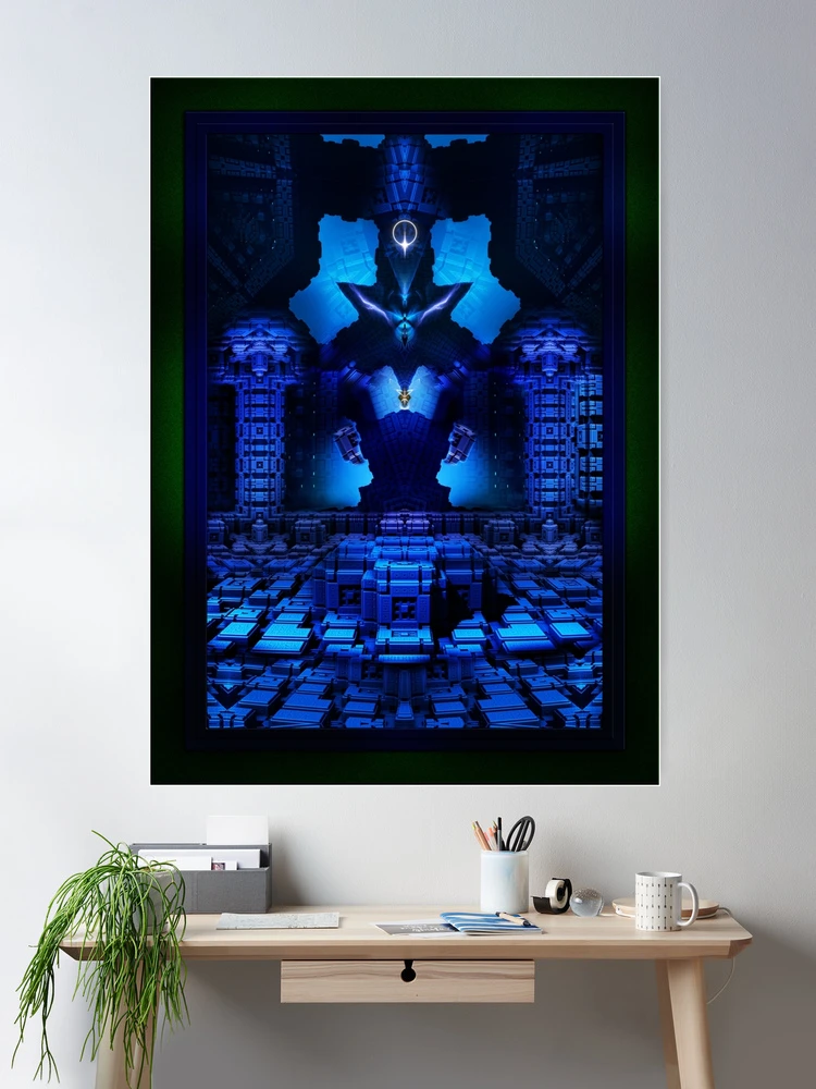 The Chamber Of Talidos by Xzendor7 3D Fractal Geometric Art Wall Decor Poster Art Print