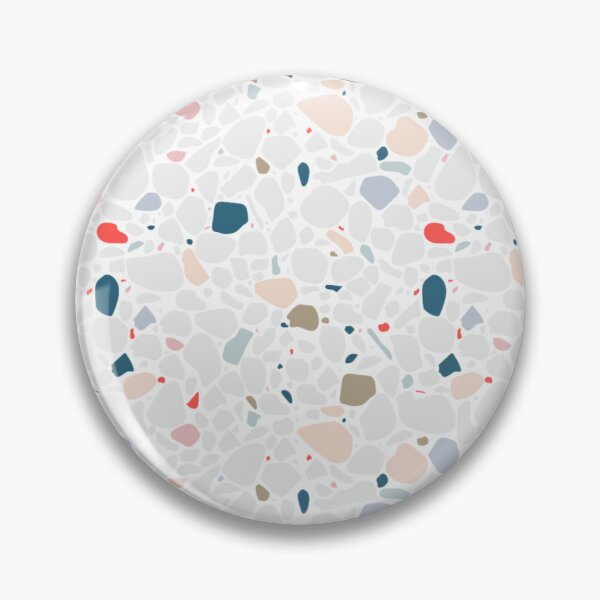 Item preview, Neutral grey and pink geometric terrazzo pattern designed and sold by Maussa Ivimas.