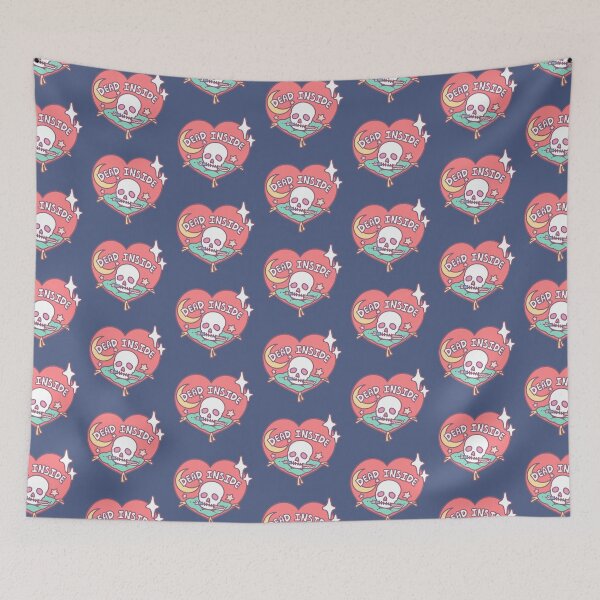 Item preview, Dead Inside Skull with Knife designed and sold by SabrinaSana.