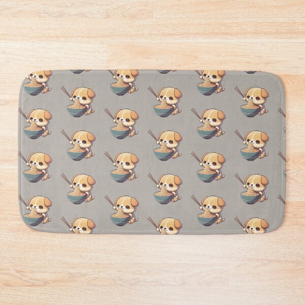 Item preview, Kawaii Puppy Eating Ramen Noodles designed and sold by cardinalhill.