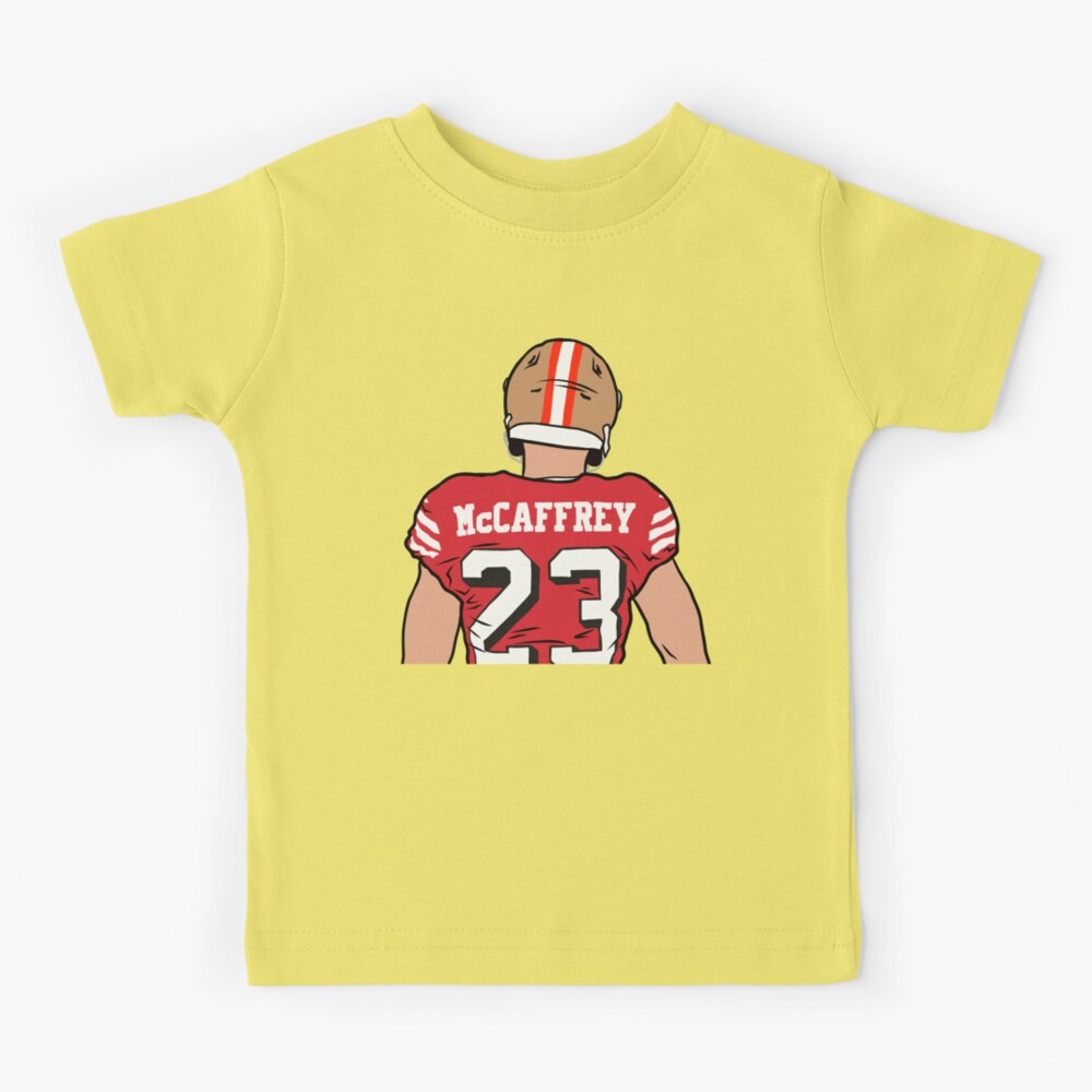 Christian McCaffrey Back-To Kids T-Shirt for Sale by RatTrapTees