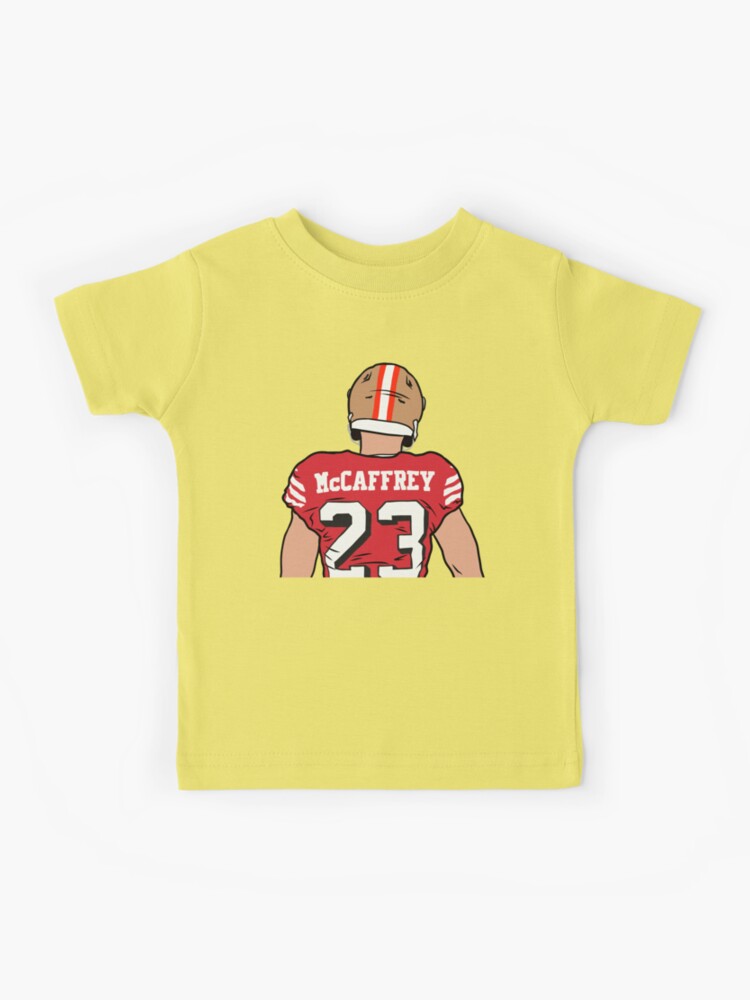 Christian McCaffrey Back-To Kids T-Shirt for Sale by RatTrapTees