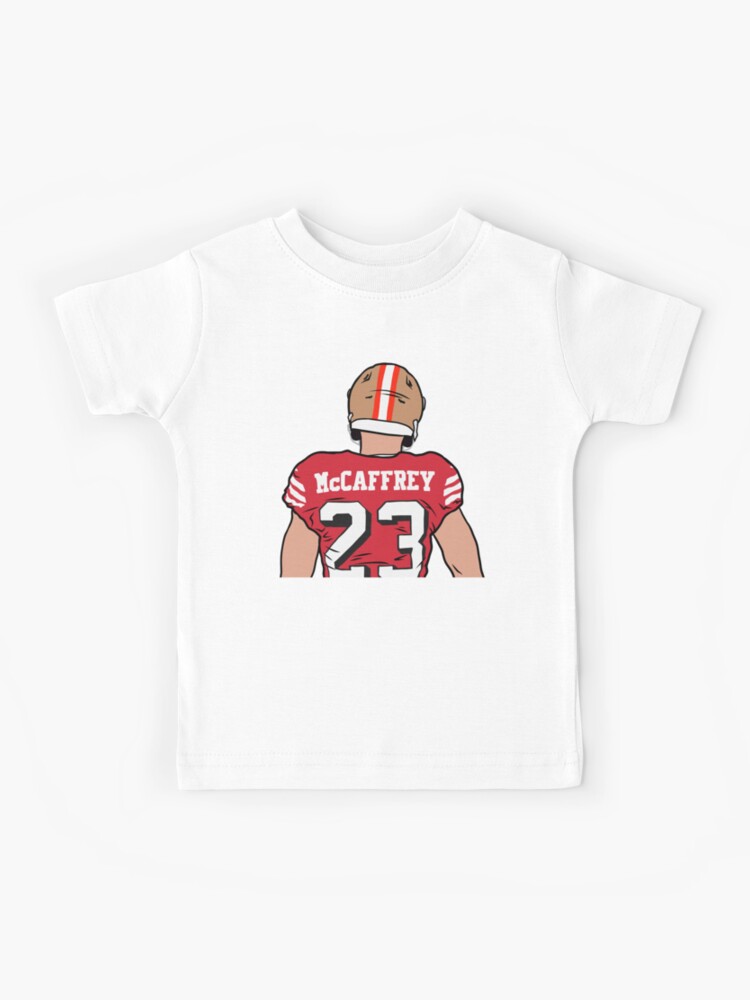 Christian McCaffrey Back-To Kids T-Shirt for Sale by RatTrapTees