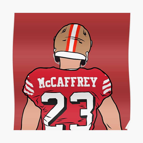 Christian McCaffrey Back-To' Poster for Sale by RatTrapTees